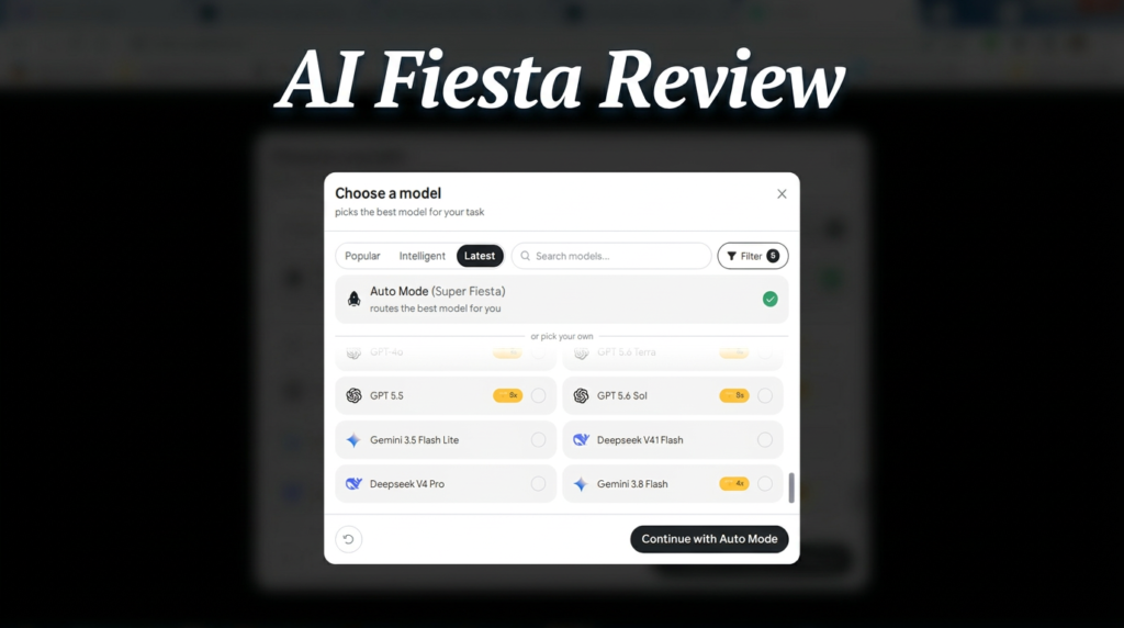 AI Fiesta Model Selection and Auto Mode Dashboard