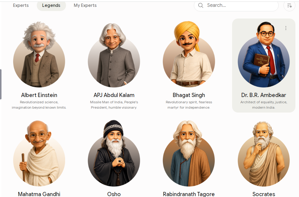 Interactive Experts and Historical Legends of AI Fiesta.